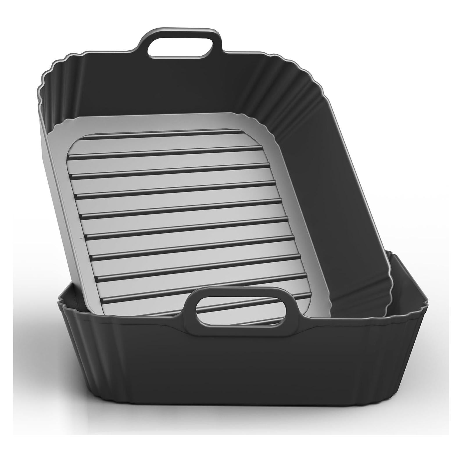 Forros de Silicona Cuadrados PINTAUR 23cm para Freidora de Aire