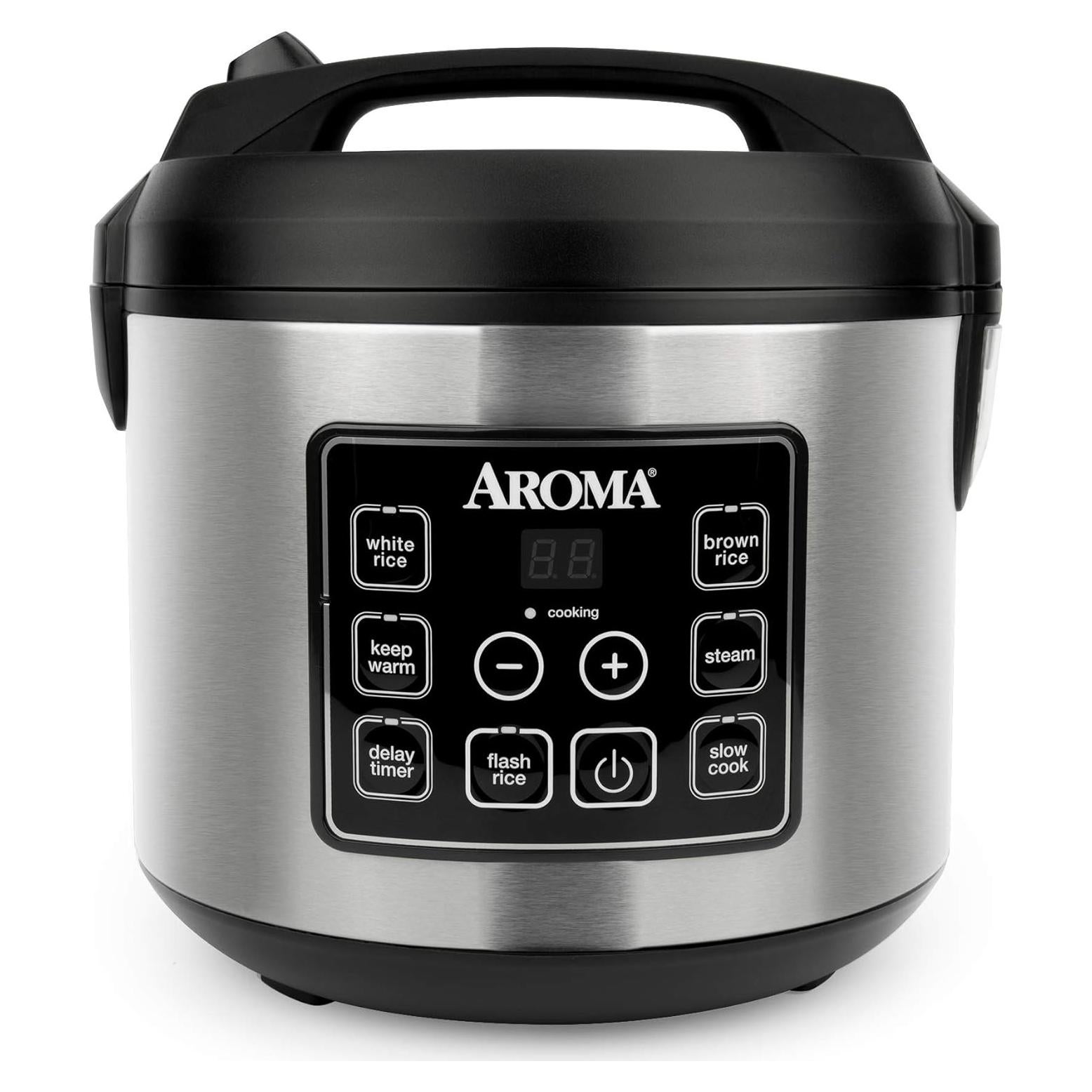 Olla Arrocera Digital Aroma 20 Tazas Acero Inoxidable ARC-150SB