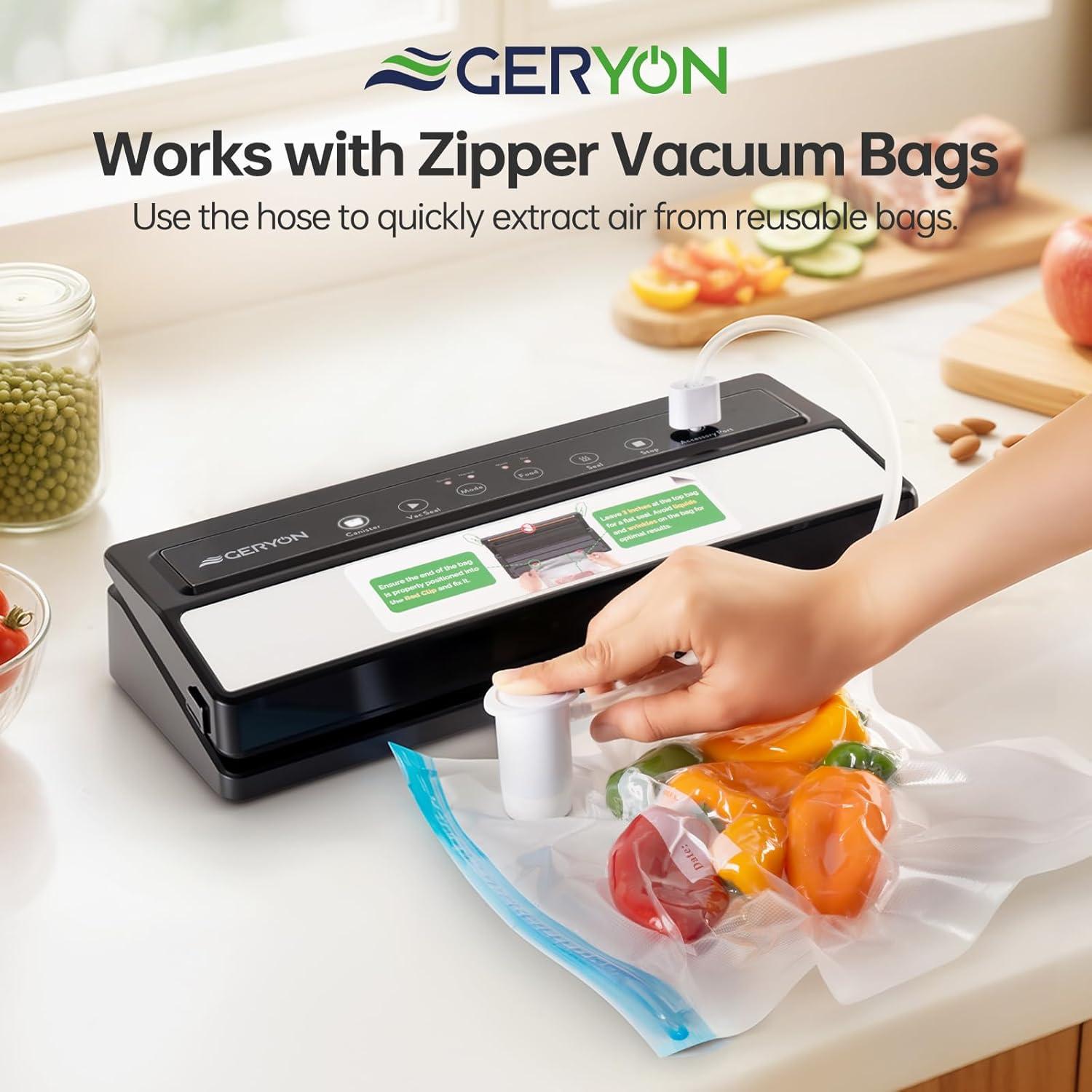 Máquina Selladora al Vacío GERYON E2900 - Automática, Compacta, Plata