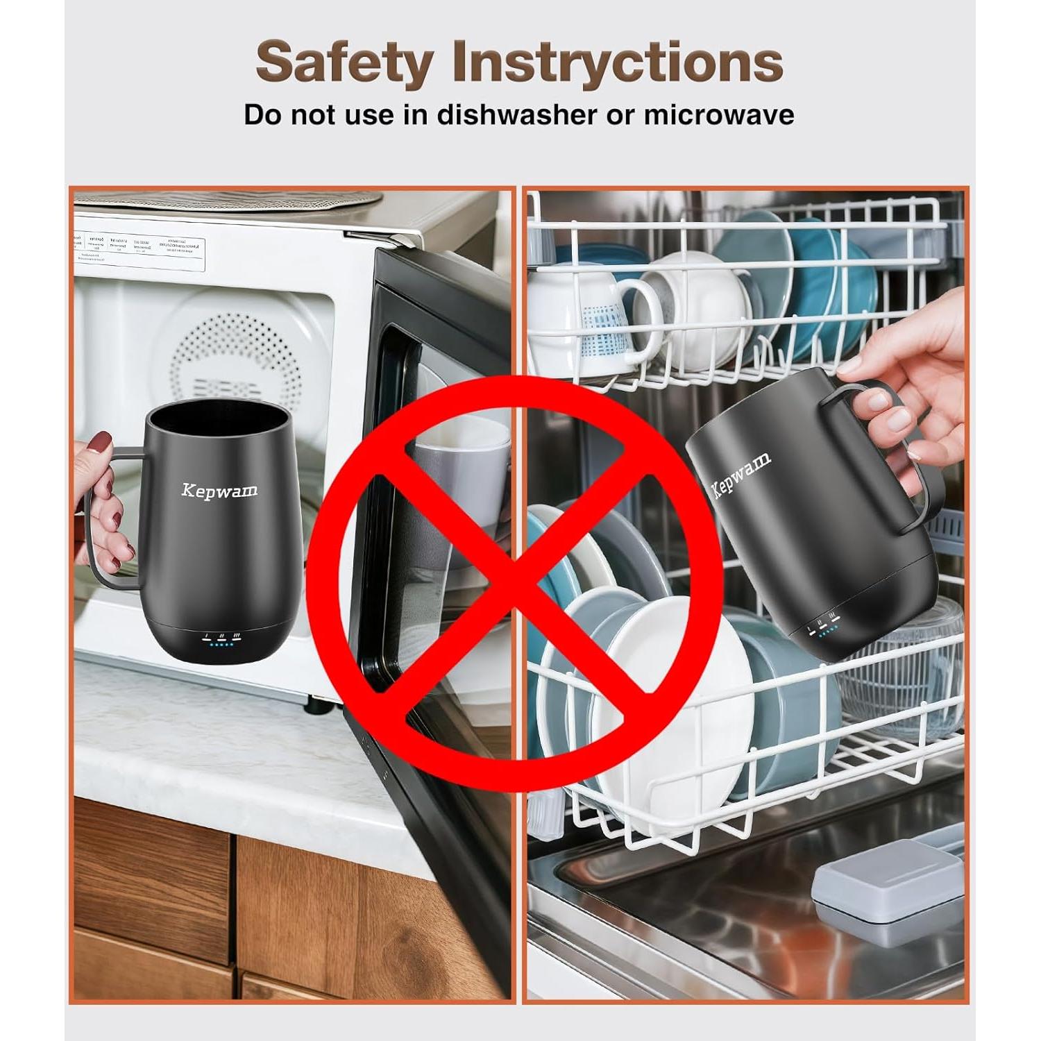 Heated Coffee Mug T2-Plus, 20oz Leading Large Capacity Self Heating Coffee Mug, Up to 8 Hrs Battery & Hot Up to 149℉, Smart Coffee Mug for Women, Men