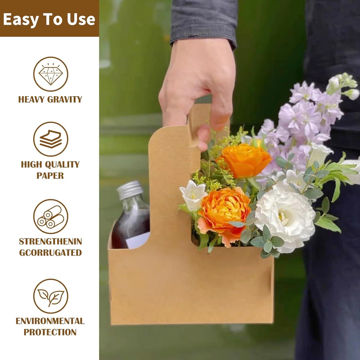 Transportador de Bebidas con Asa UrbanRoots - 50 Pcs, 2 o 4 Tazas