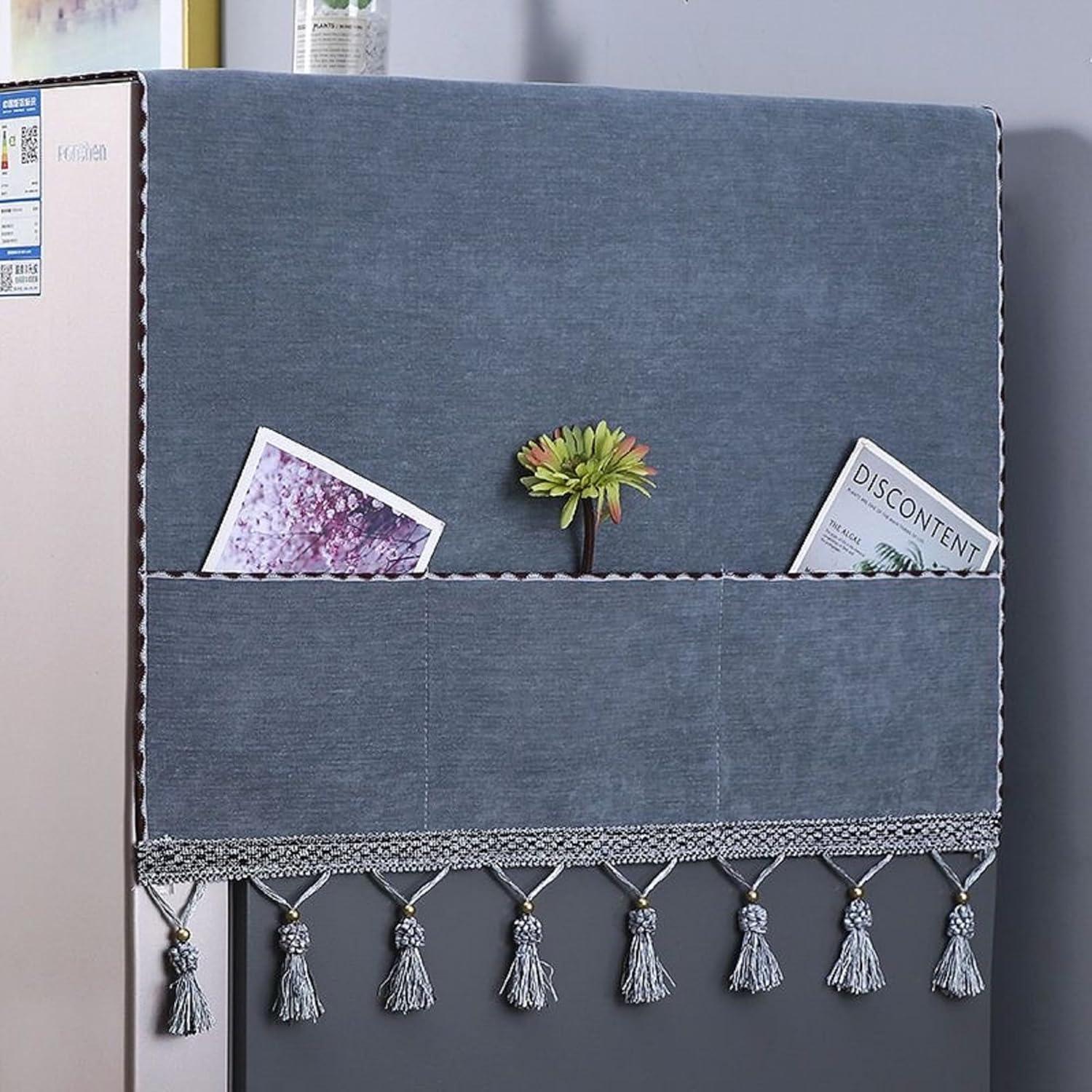 Cubierta de Polvo para Lavadora y Nevera YUZHANGHE 140x55cm Gris