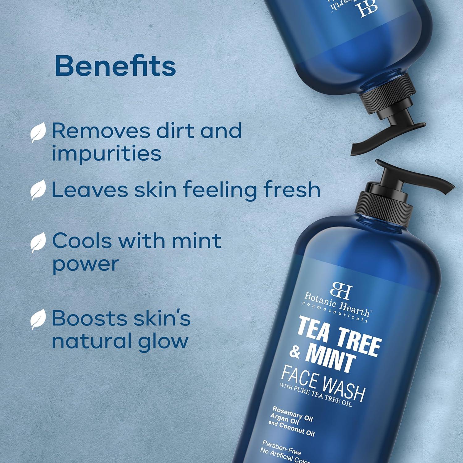 Lavado Facial Botanic Hearth Árbol de Té y Menta 473 ml