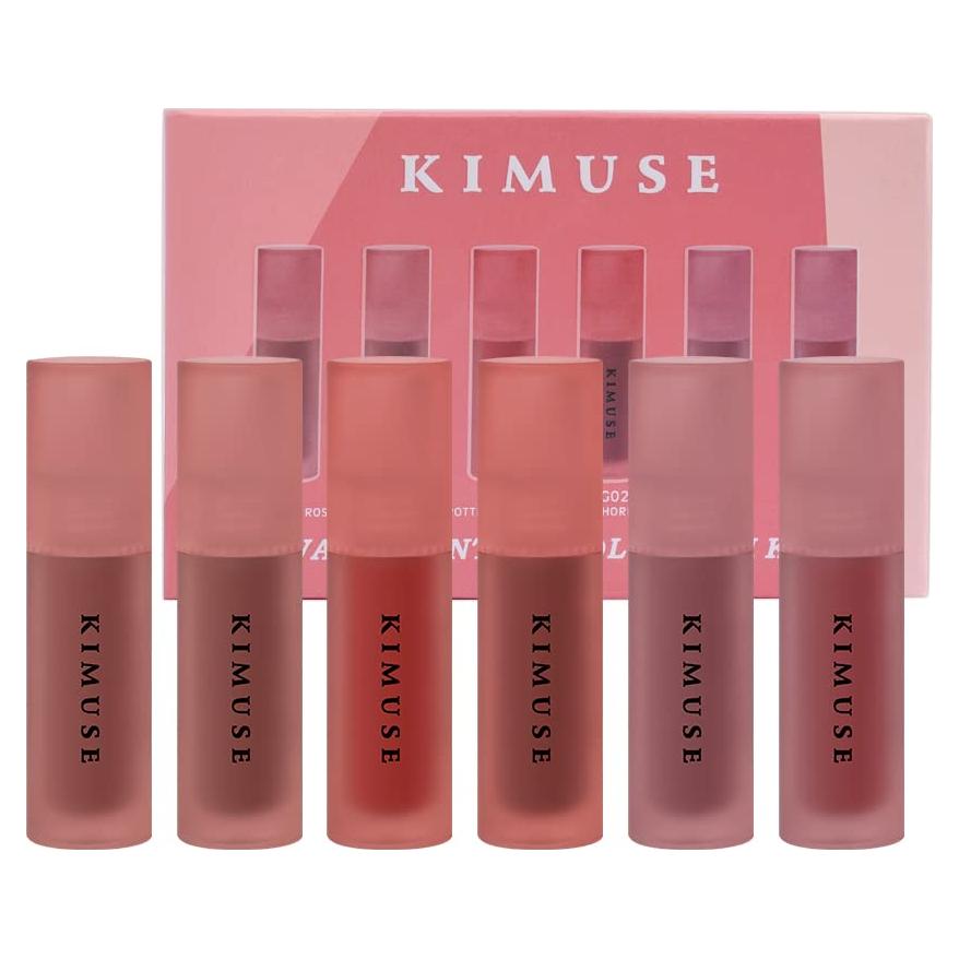 Set de 6 Tintes de Labios Acuáticos KIMUSE Hidratantes