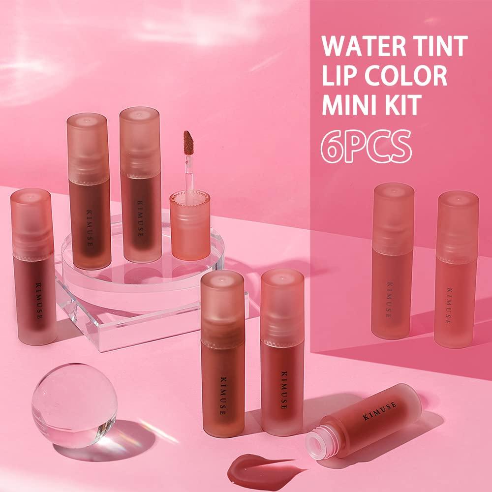 Set de 6 Tintes de Labios Acuáticos KIMUSE Hidratantes
