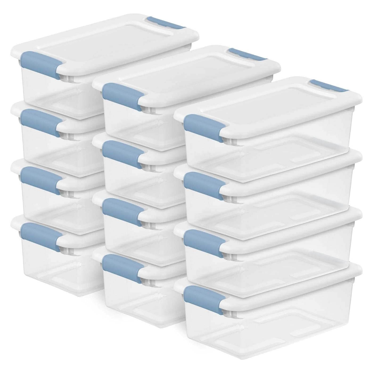 Caja de Almacenamiento con Tapa Sterilite 12 Paquetes 5.7L