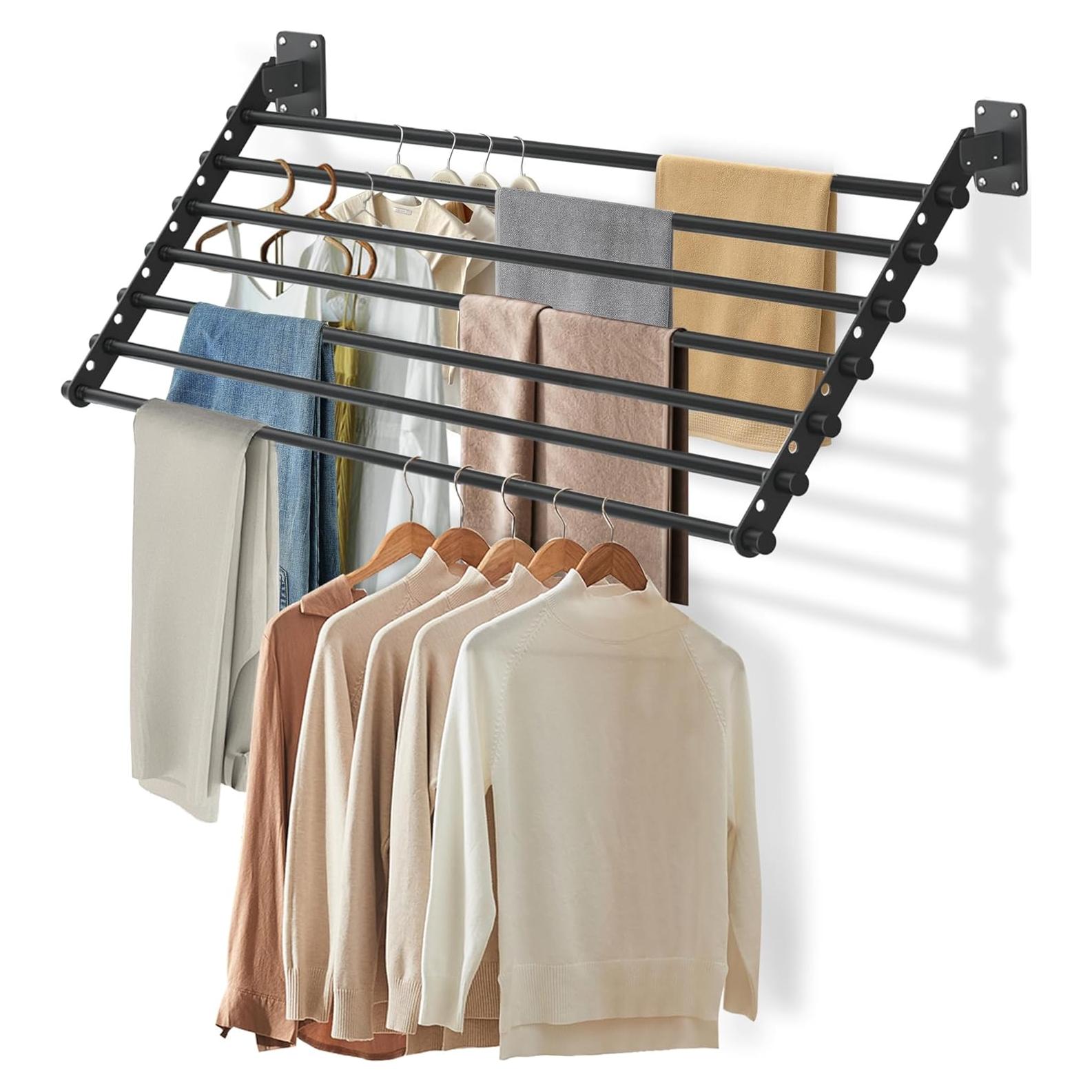 Estante Plegable para Secar Ropa Scisum 76 cm Montaje en Pared