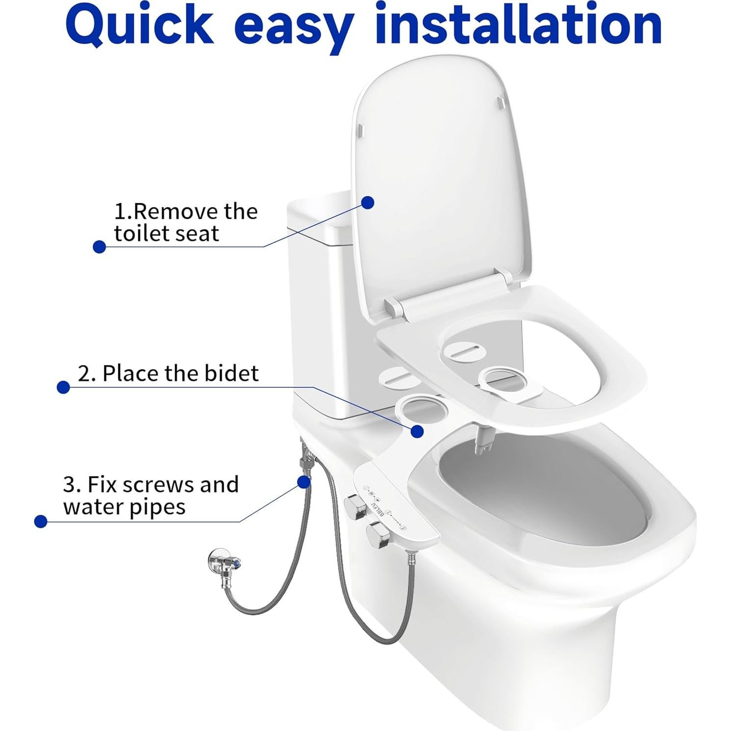 Accesorio de Bidet No Eléctrico BBLFU SY-B-004W Blanco