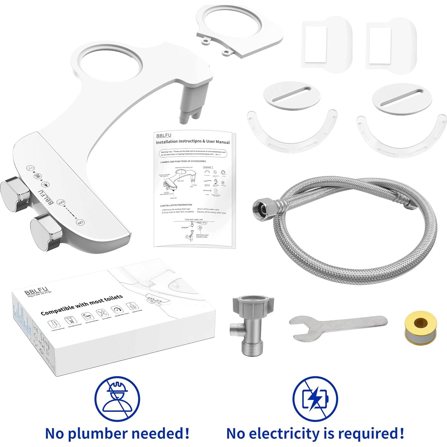Accesorio de Bidet No Eléctrico BBLFU SY-B-004W Blanco