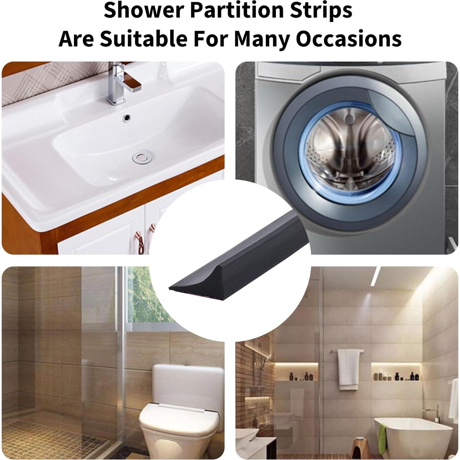 Dique de Agua Plegable KXNHFS 2M Negro para Ducha