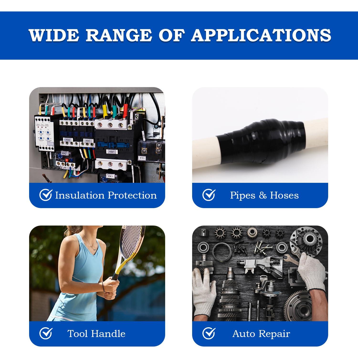 Cinta de Silicona Auto-Fusionante Sunroda 2.54cm x 5m Impermeable