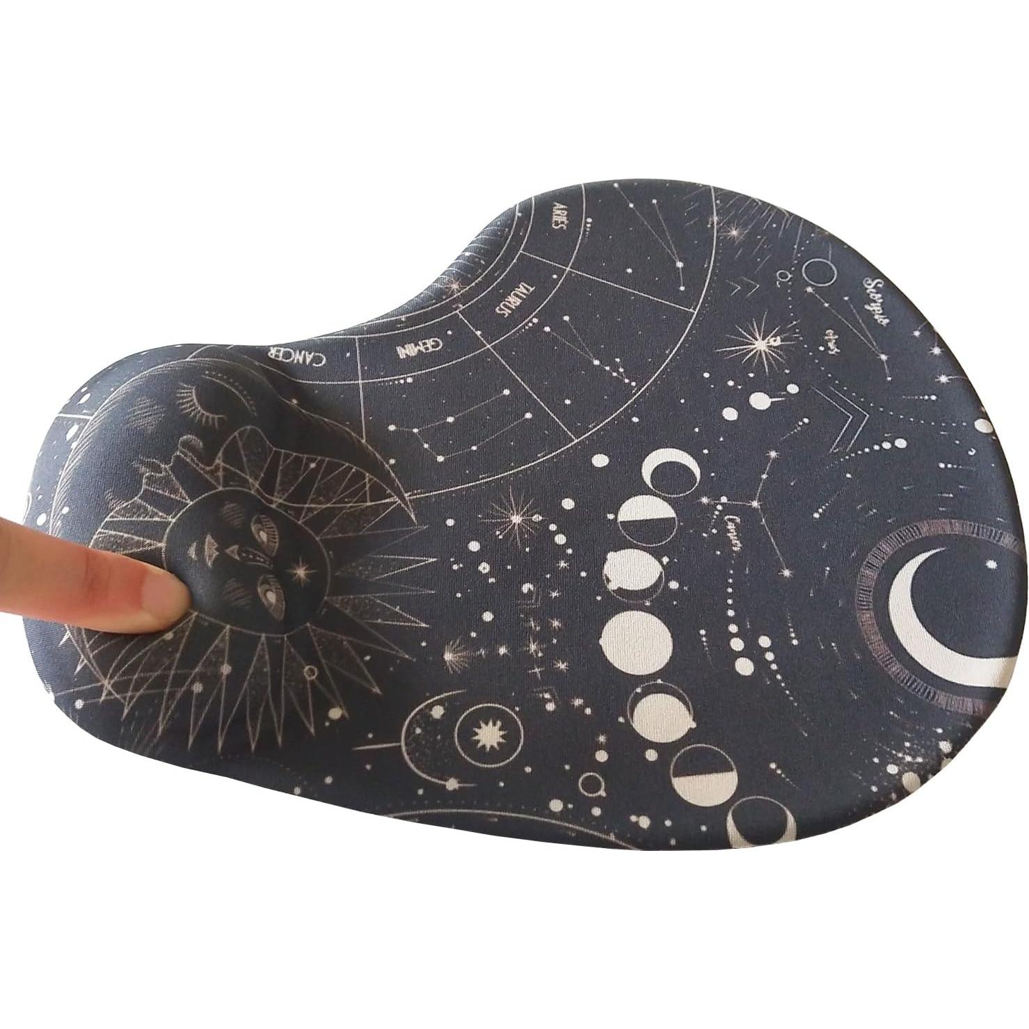 Almohadilla de Ratón Ergonómica BETOMSPS con Soporte Negro