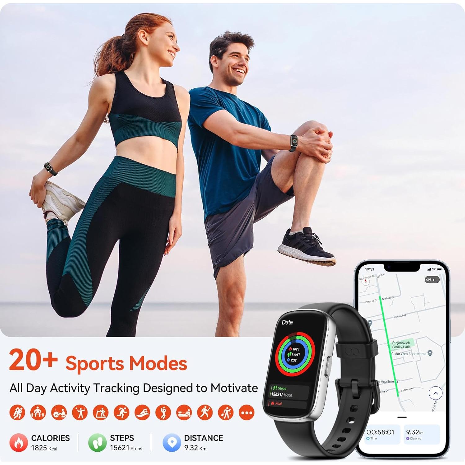 Reloj Inteligente VPSTAY con Monitoreo de Salud y Actividad