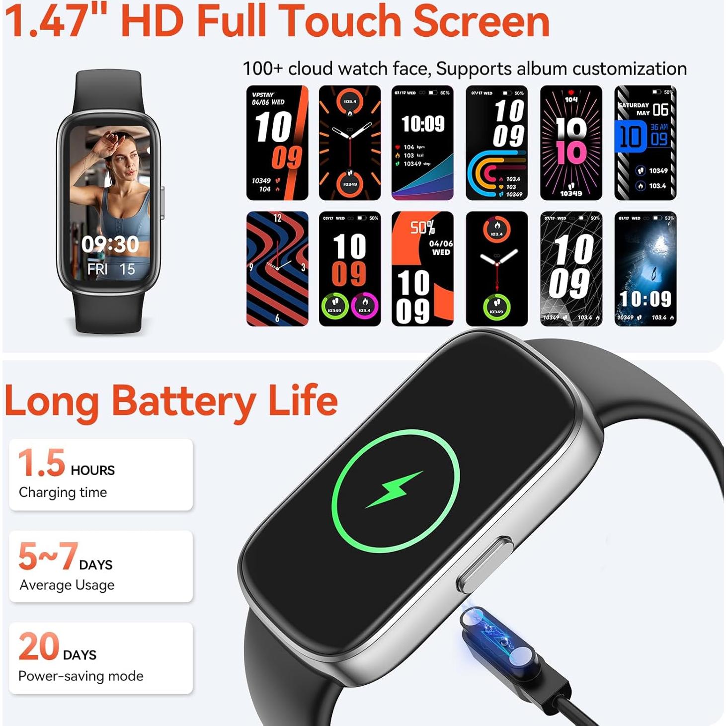 Reloj Inteligente VPSTAY con Monitoreo de Salud y Actividad