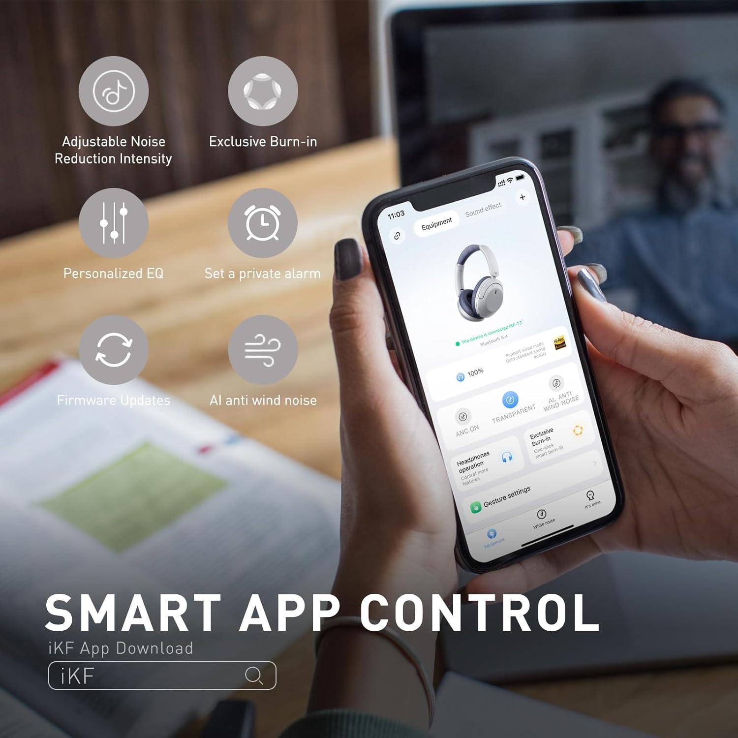 Auriculares Inalámbricos iKF-T3 Bluetooth 5.3 ANC 125H Azul