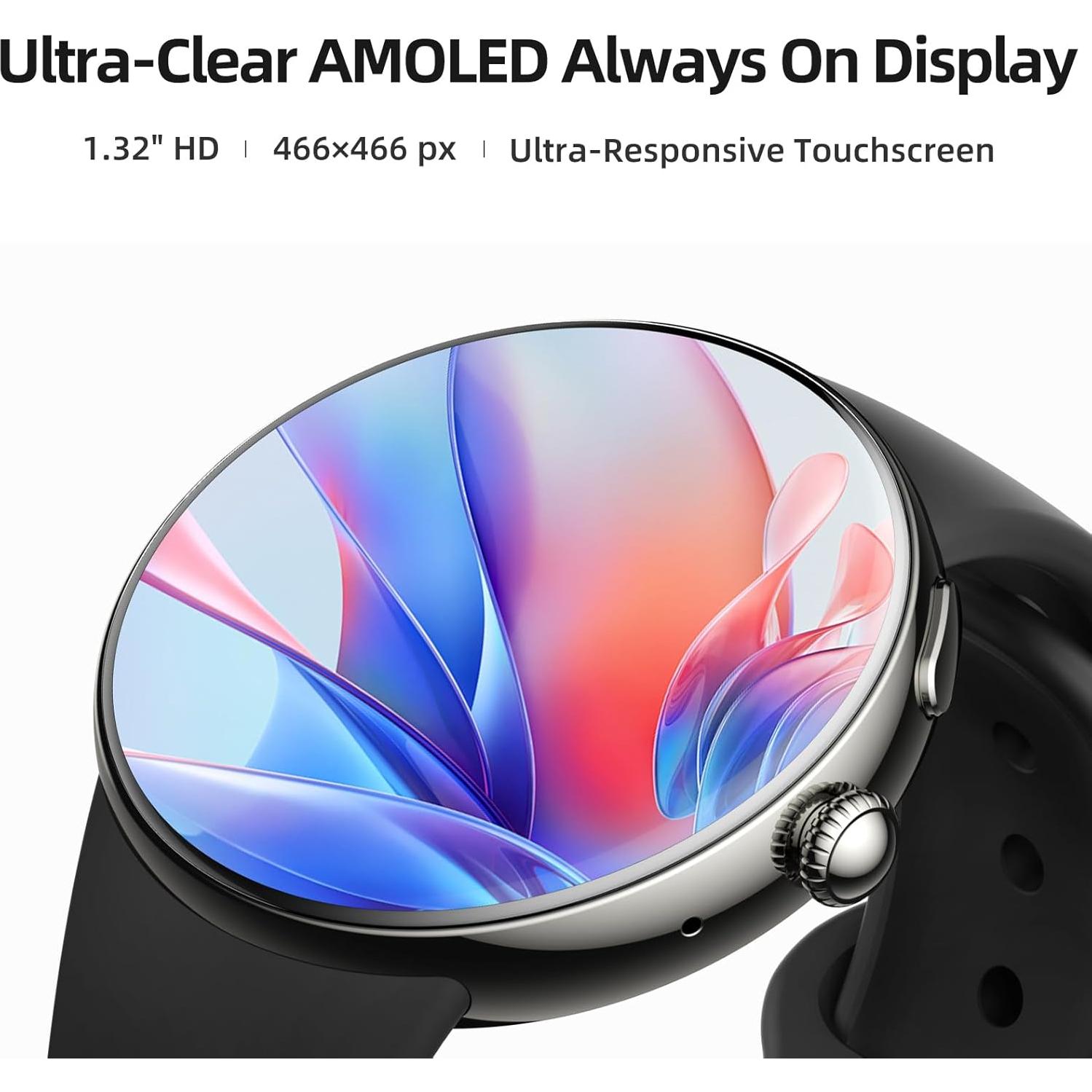 Reloj Inteligente Parsonver LW51 AMOLED 43mm Negro Fitness