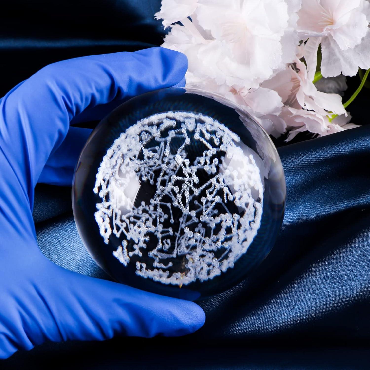 Esfera de Cristal Mapa Estelar Qianwei con Base LED Táctil