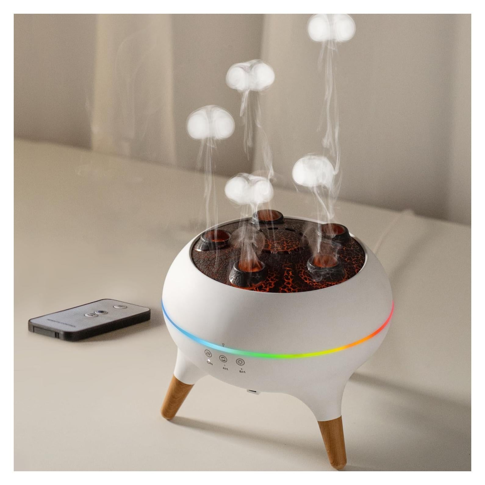 Difusor de Aroma HIROGA V80 250ml con Luz LED 7 Colores