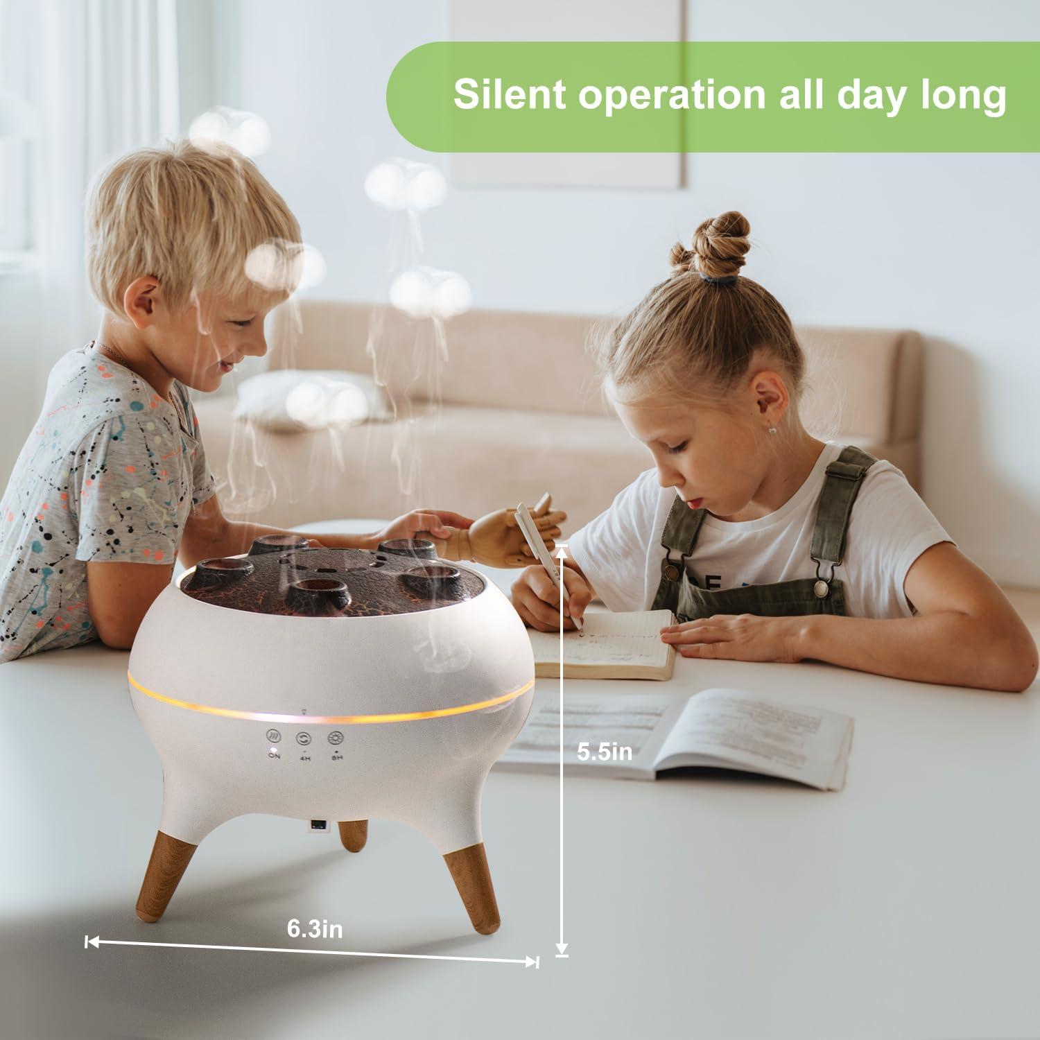 Difusor de Aroma HIROGA V80 250ml con Luz LED 7 Colores