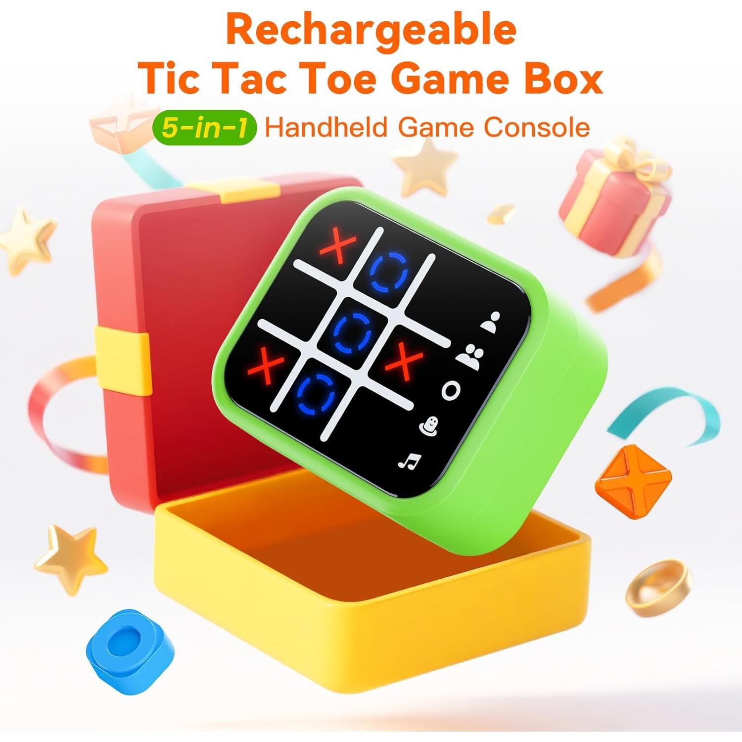 Caja de Juego Tres en Raya Recargable Niufuntek 5 Juegos Divertidos