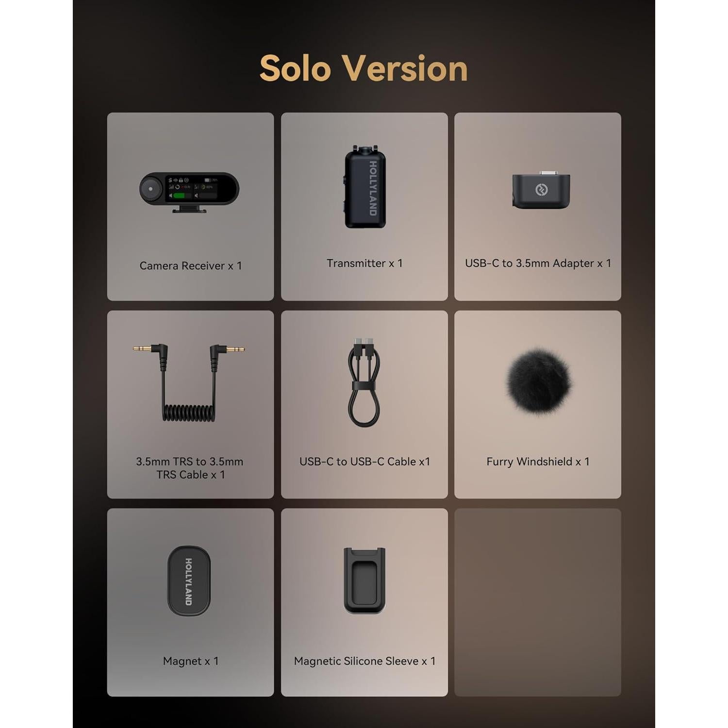 Micrófono Inalámbrico Hollyland Lark MAX 2, 340m, 36H Batería