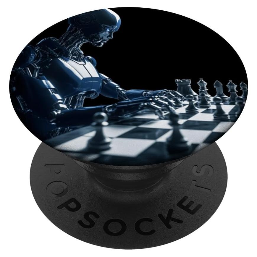 PopGrip Adhesivo PopSockets Robot AI Futurista Ajedrez
