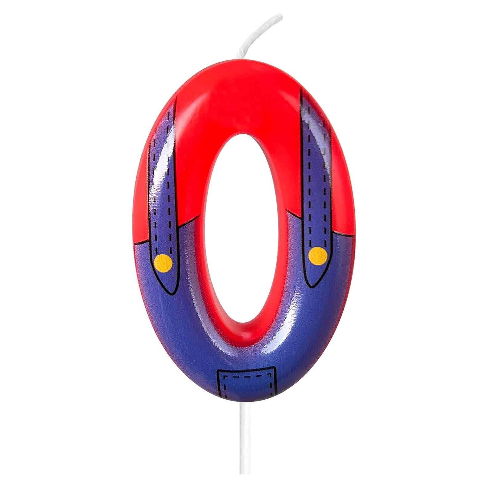 Velas de Cumpleaños Rojas y Azules WQINX para Niños 13.2cm