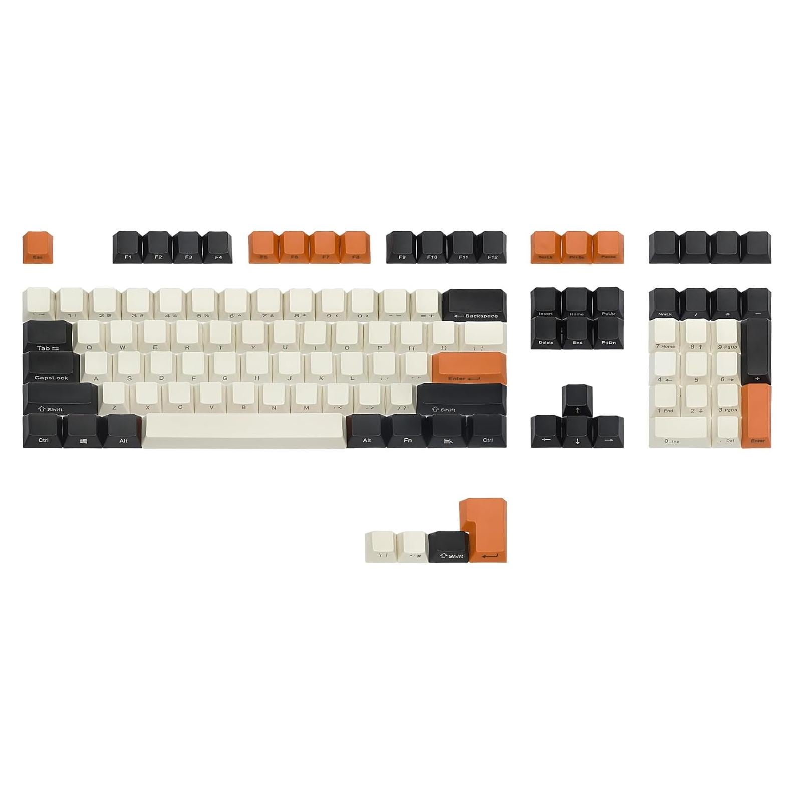 Conjunto de Teclas PBT Happy Balls Carbono para Teclado Mecánico