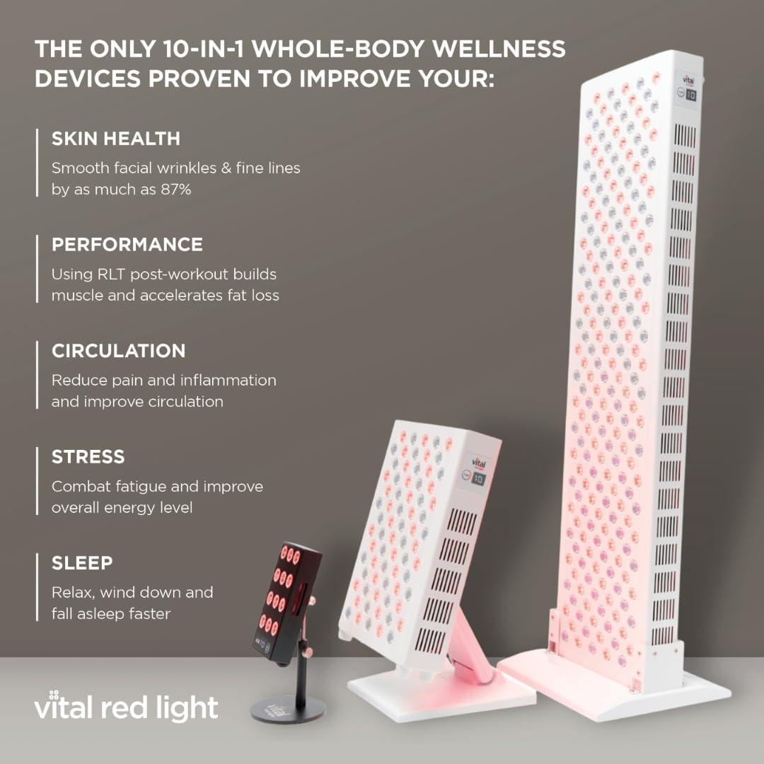 Panel de Terapia de Luz Roja Vital Elite - 50,000 Horas