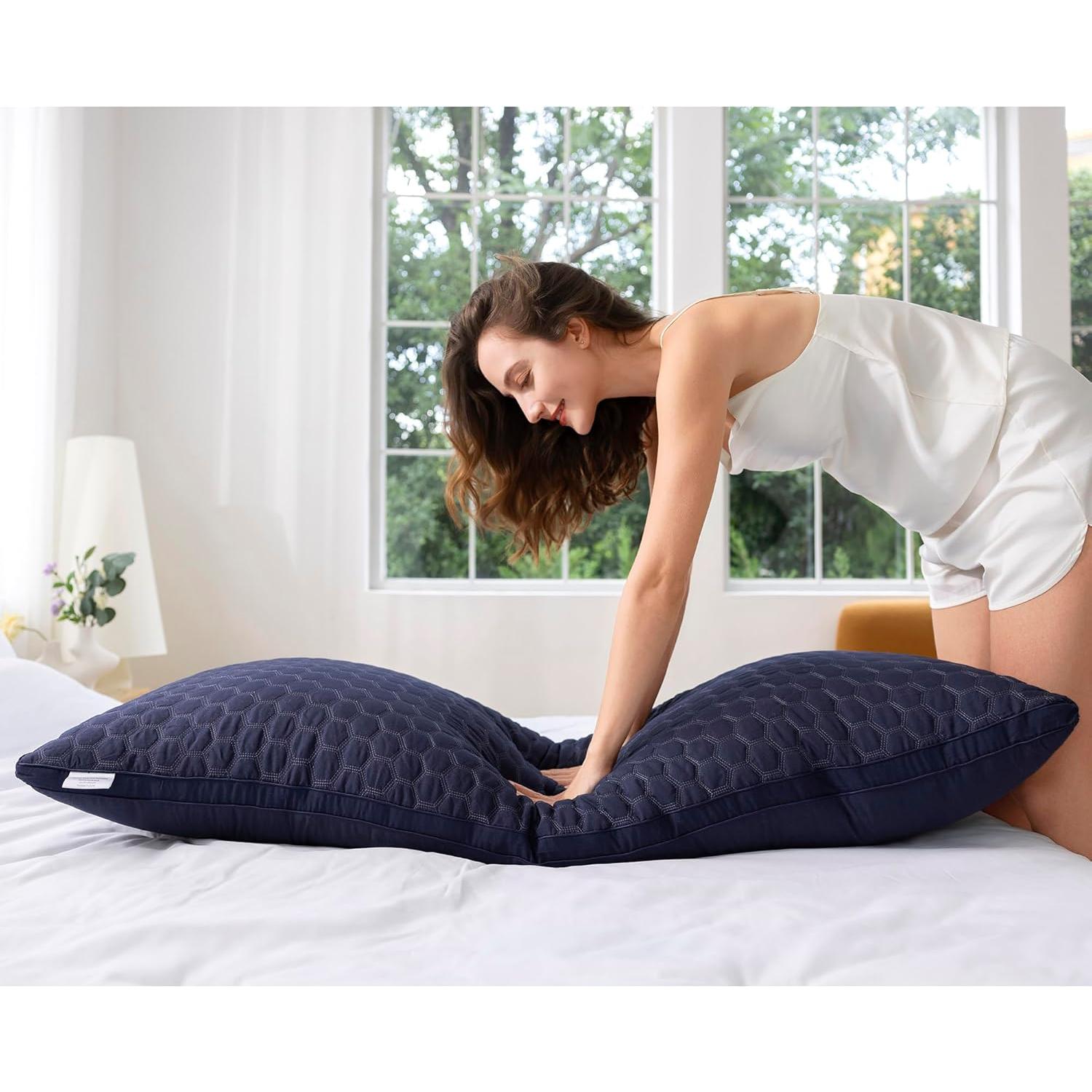 Almohada Corporal Completa Yuexiu 50.8x137.2 cm Azul