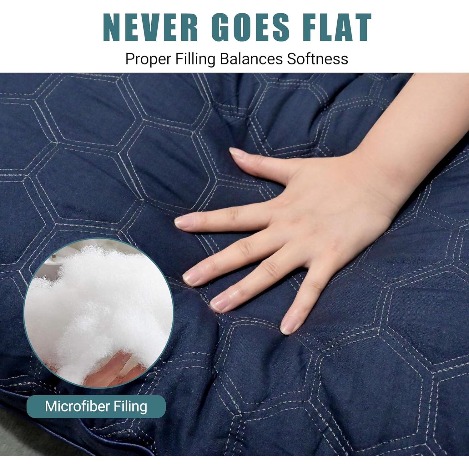 Almohada Corporal Completa Yuexiu 50.8x137.2 cm Azul