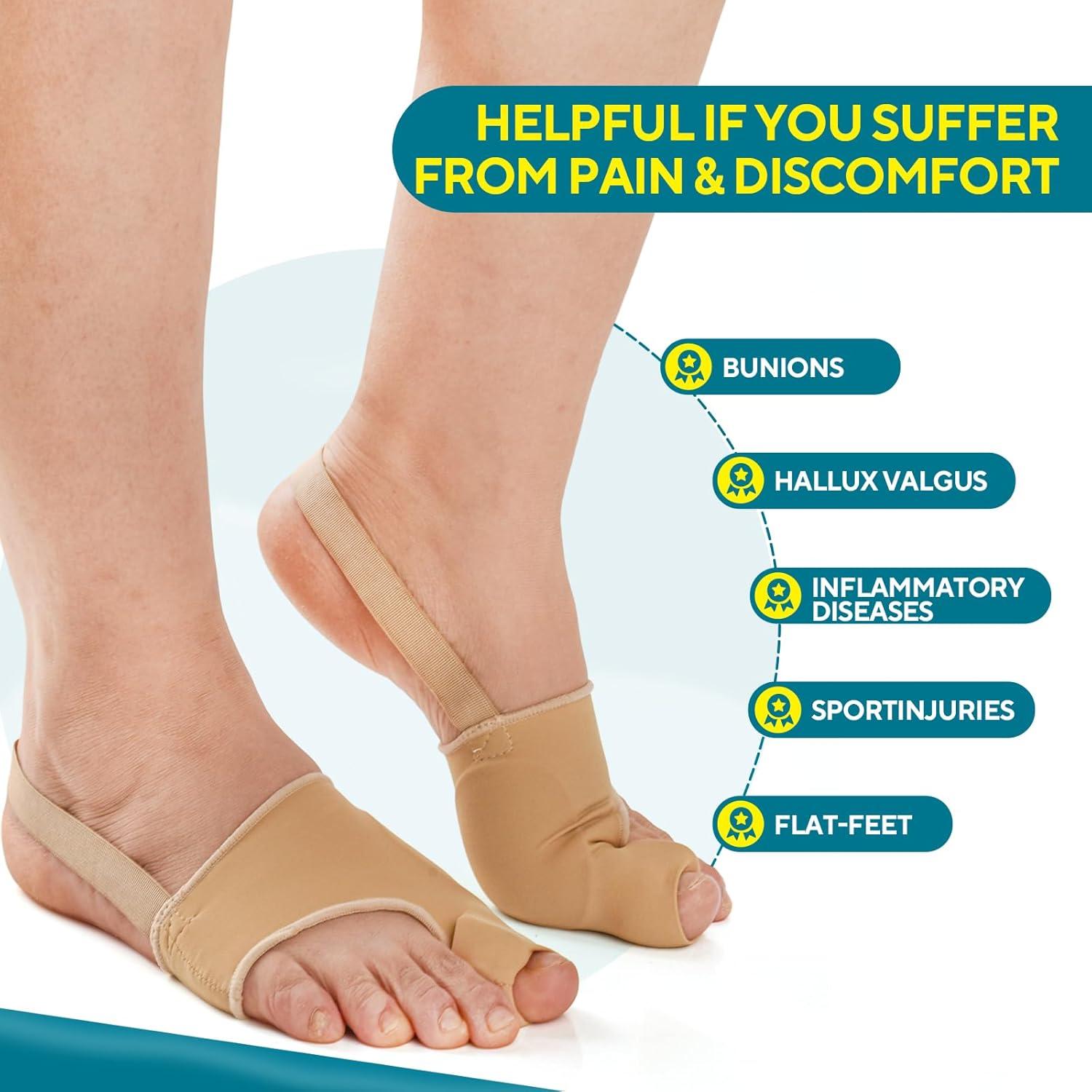 Corrector de Juanetes TECKED Beige - Alivio para Hallux Valgus