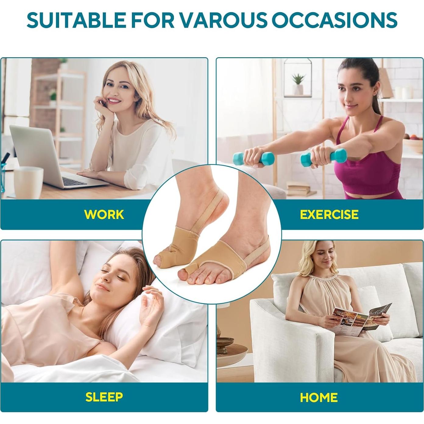 Corrector de Juanetes TECKED Beige - Alivio para Hallux Valgus