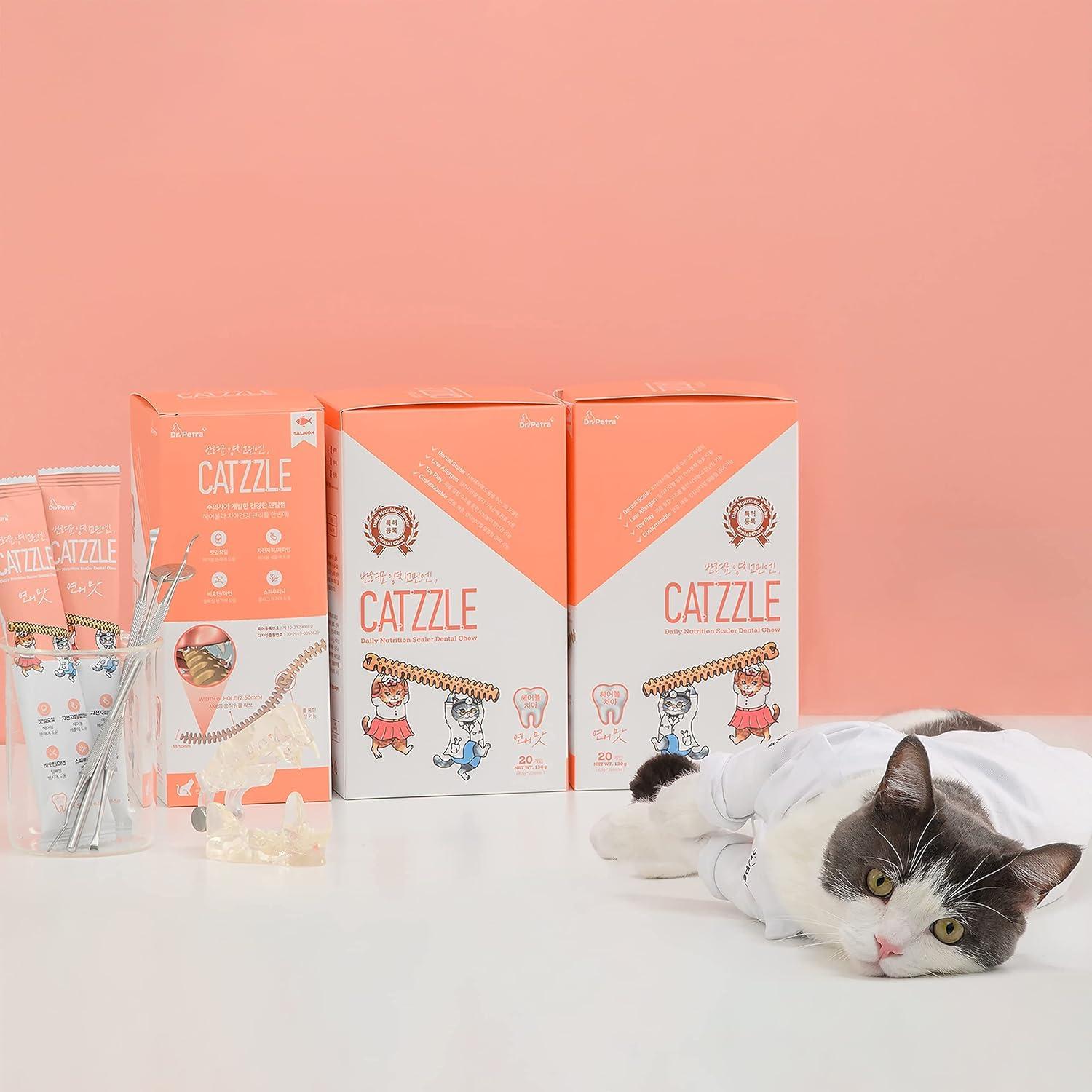Golosinas Dentales para Gatos Dr.Petra CATZZLE 142g Salmón