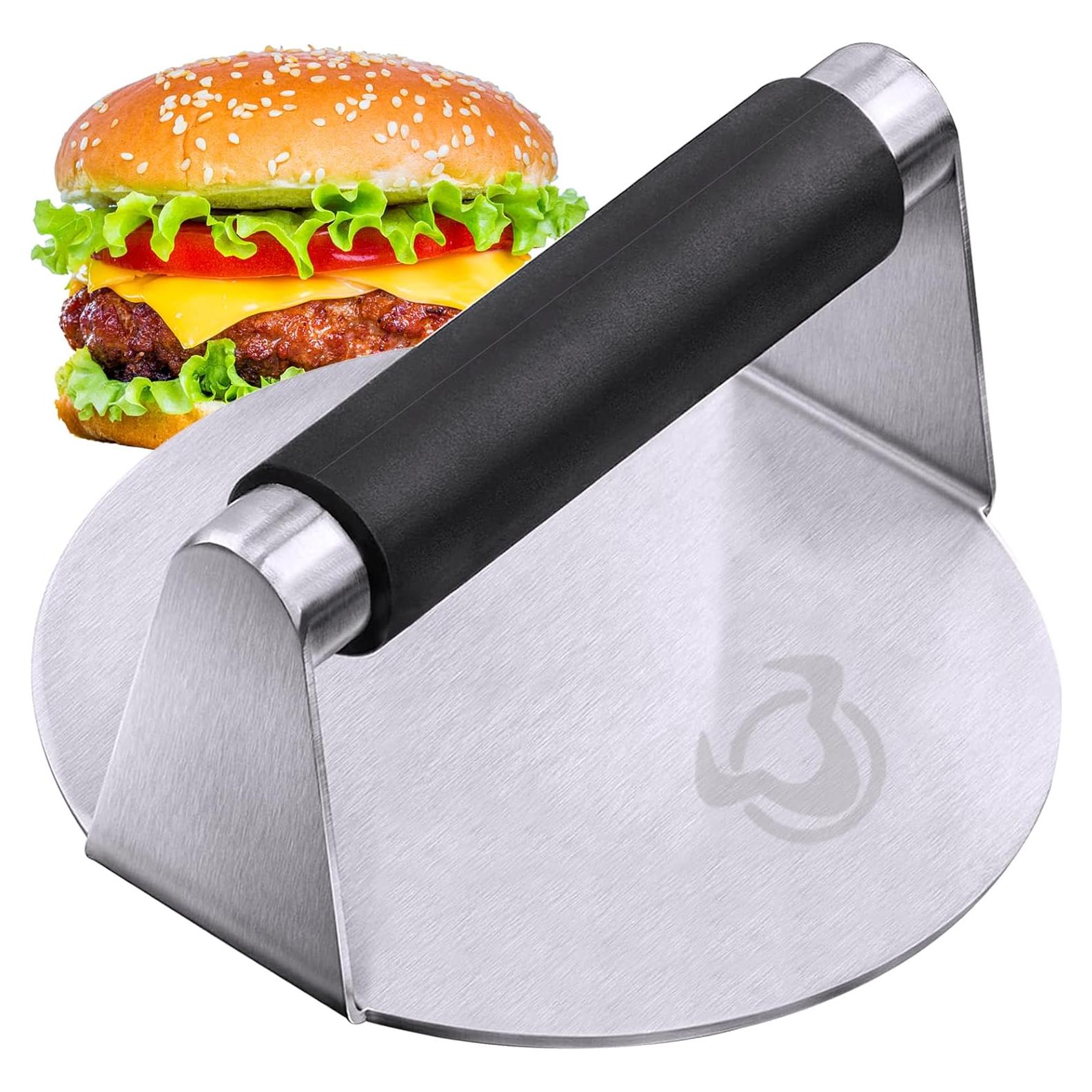 Prensa de Hamburguesas PMYEK de Acero Inoxidable 14cm