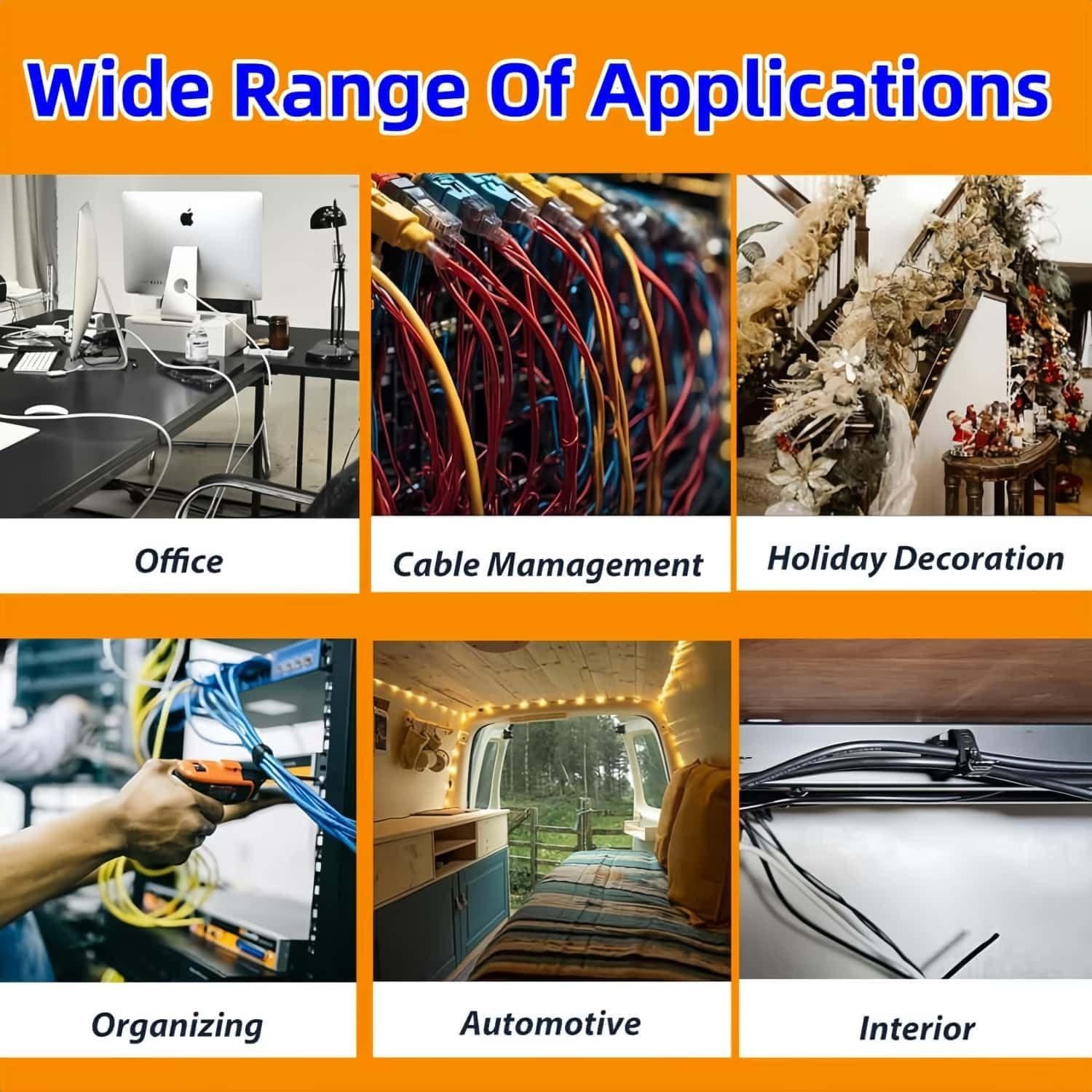 Soportes Magnéticos para Cables Genérico 10 Piezas Nylon