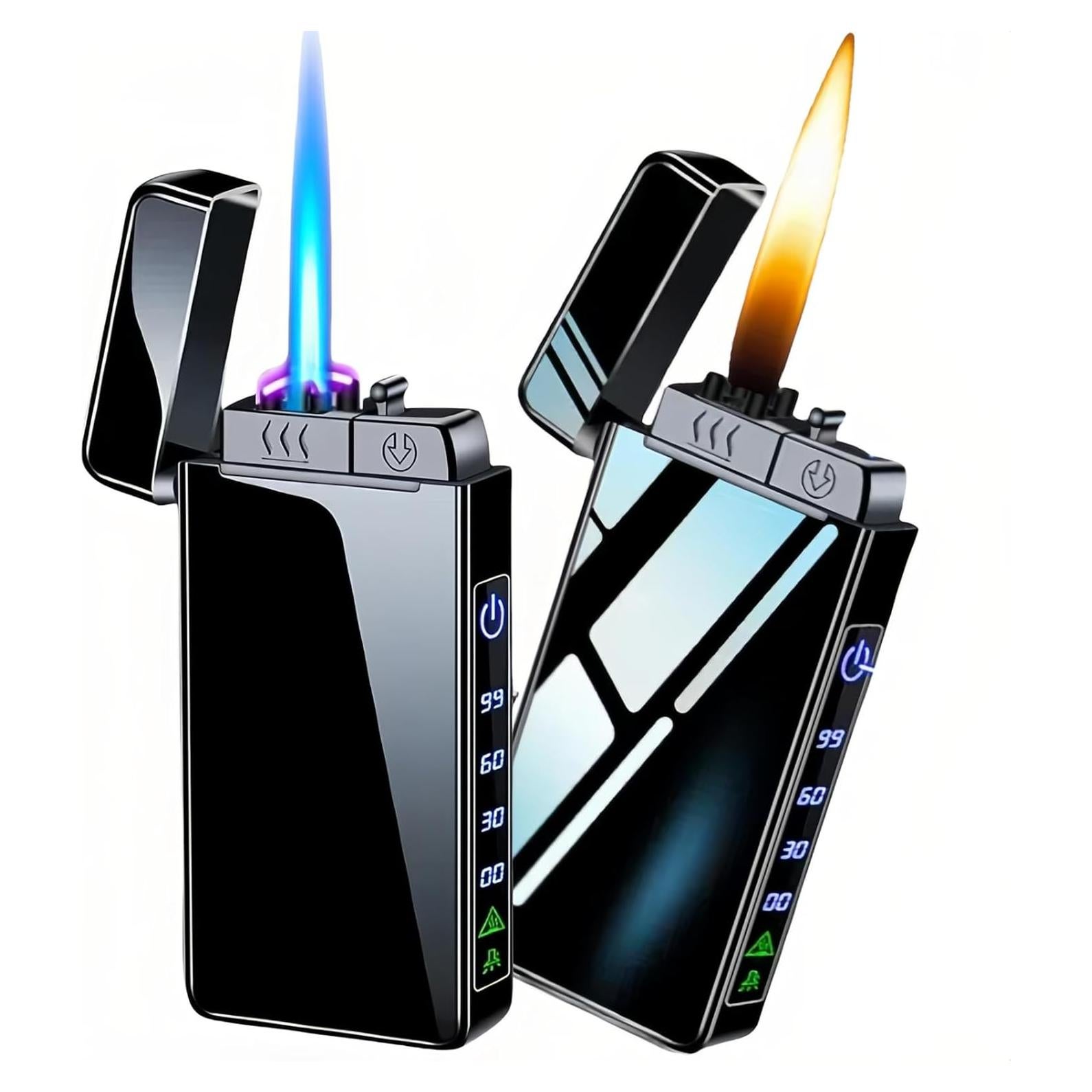 Encendedor de Butano y Eléctrico NINSI 3 en 1 Hielo Negro