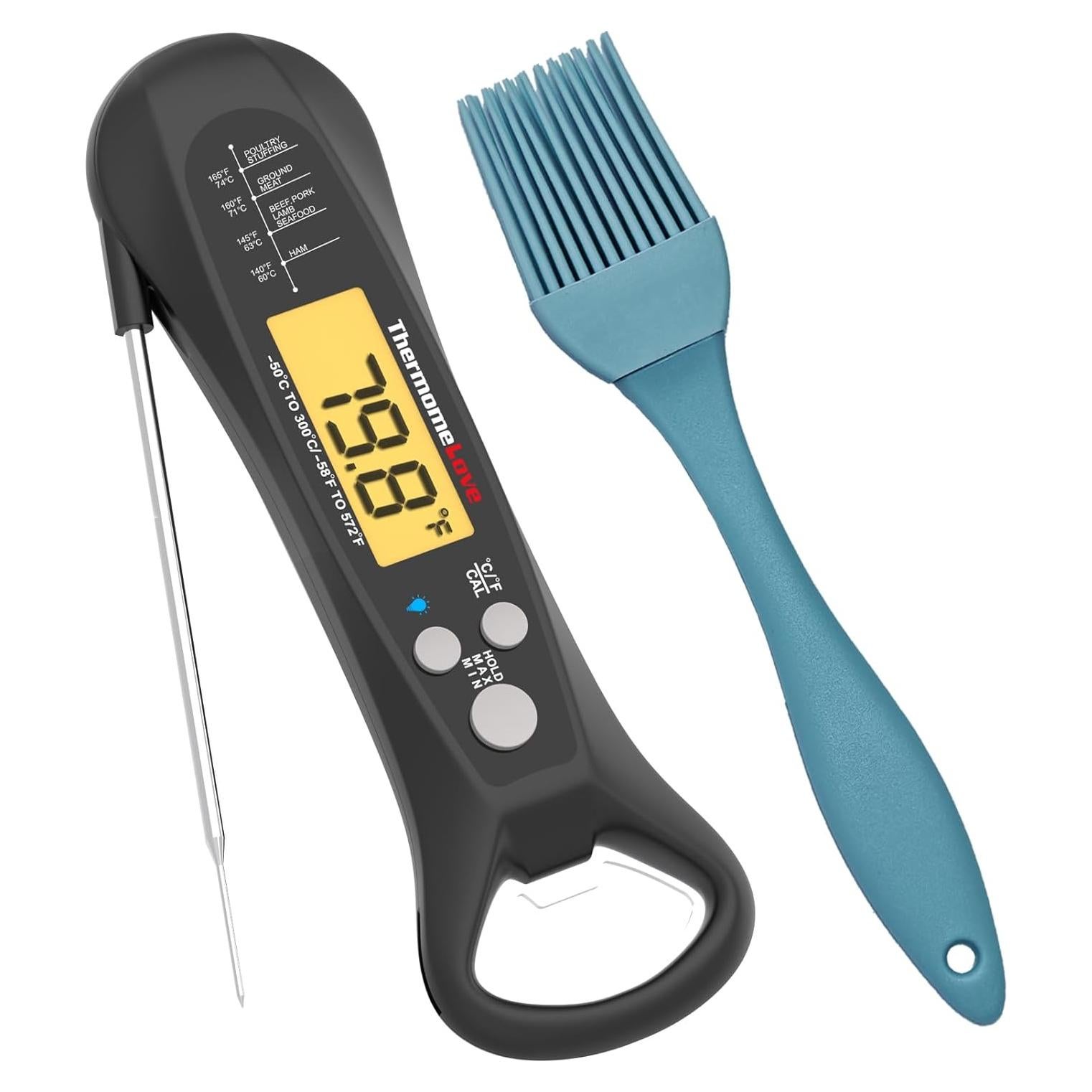 Termómetro de carne digital Thermomelove D1 negro impermeable