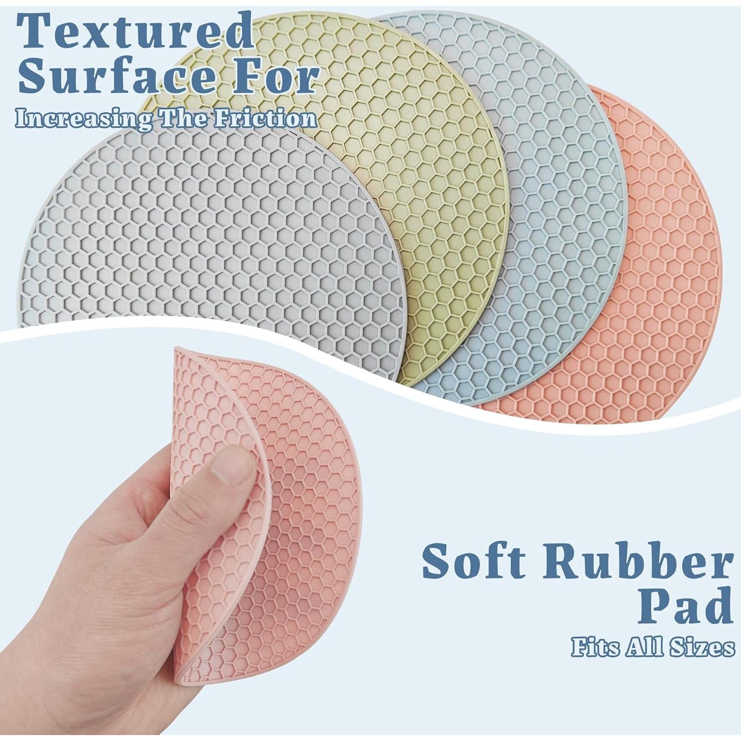 Almohadillas para abrir frascos Lzzabo, 4 unidades, diseño panal