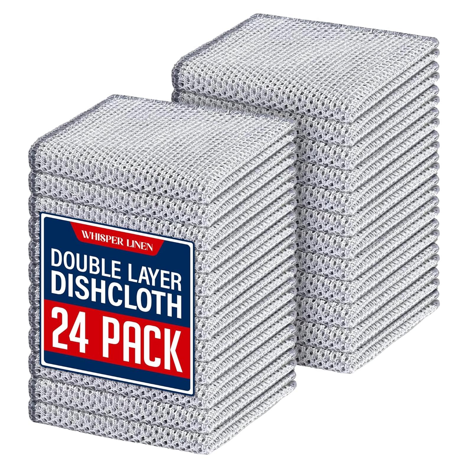Paquete de 24 Paños de Limpieza de Alambre Whisper Linen
