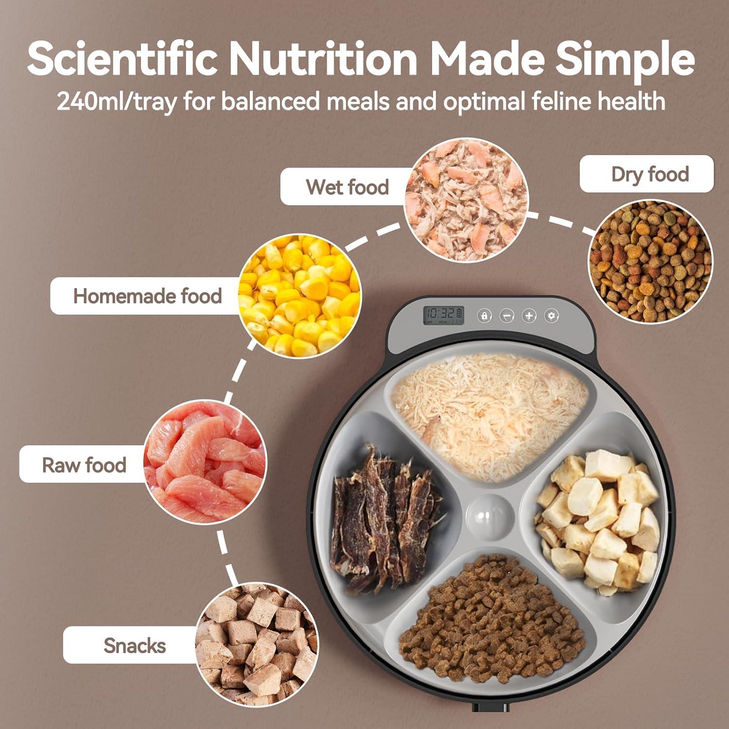 Dispensador Automático de Comida Húmeda Sandpoy F26-L 4 Comidas