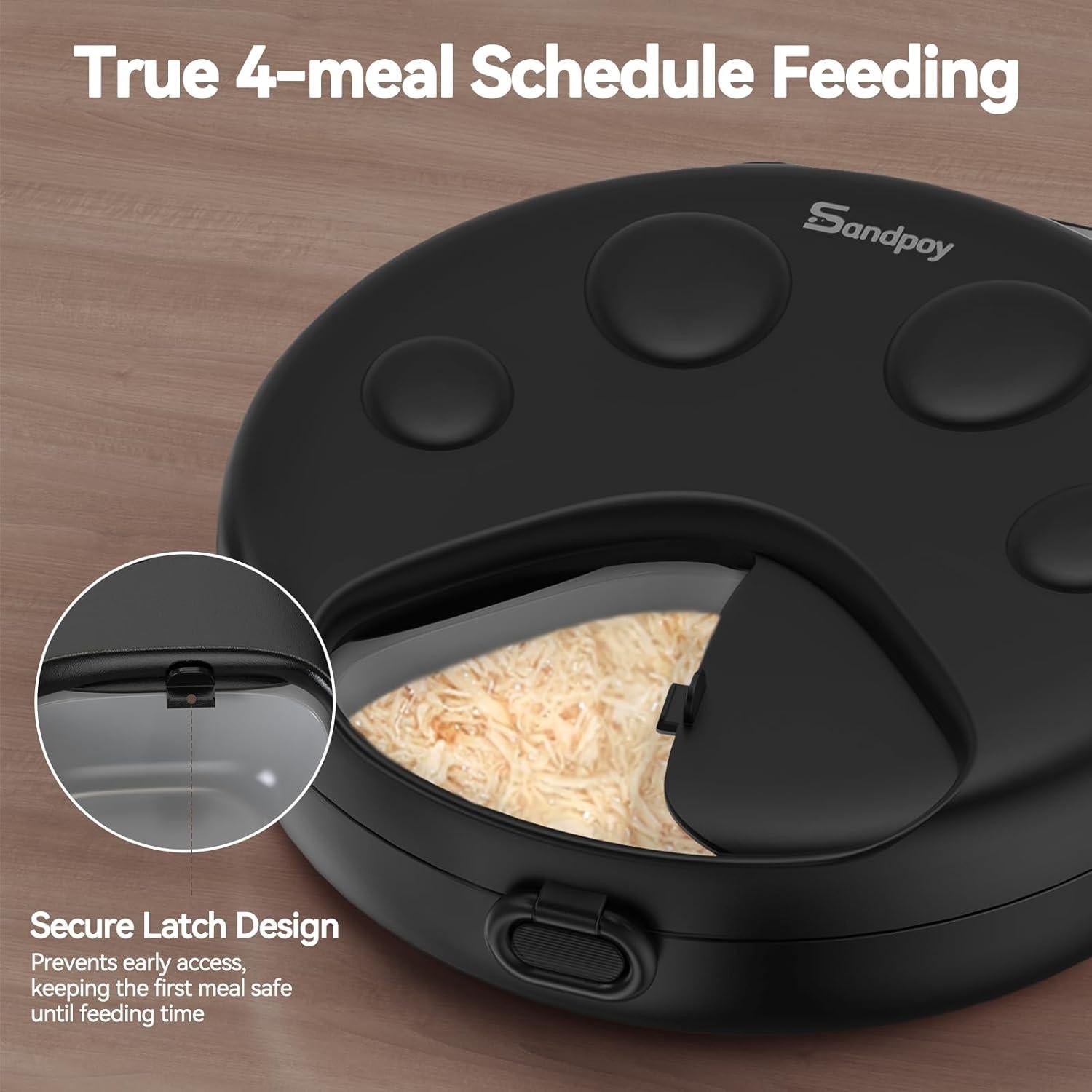 Dispensador Automático de Comida Húmeda Sandpoy F26-L 4 Comidas