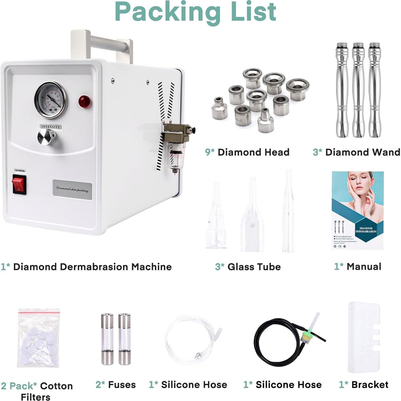 Máquina de Microdermoabrasión Yofuly 2 en 1 para Peeling Facial