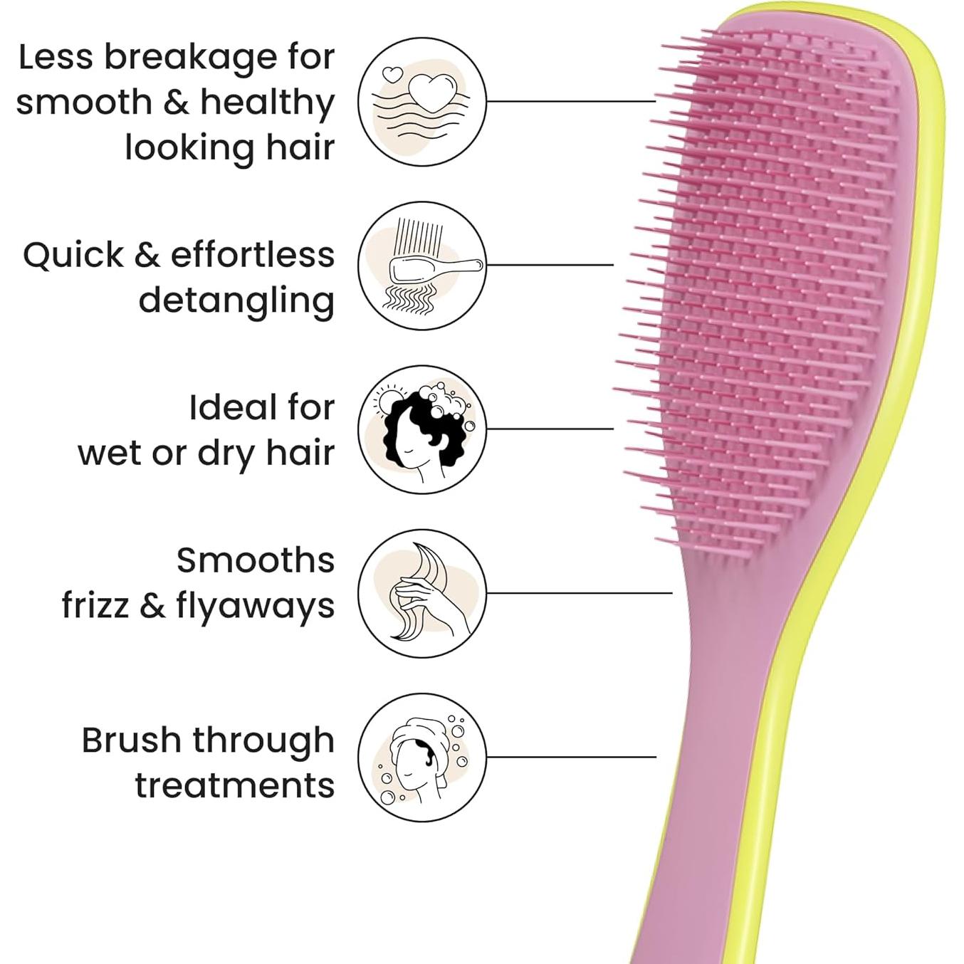 Desenredador de Cabello Tangle Teezer Definitivo Amarillo/Rosa