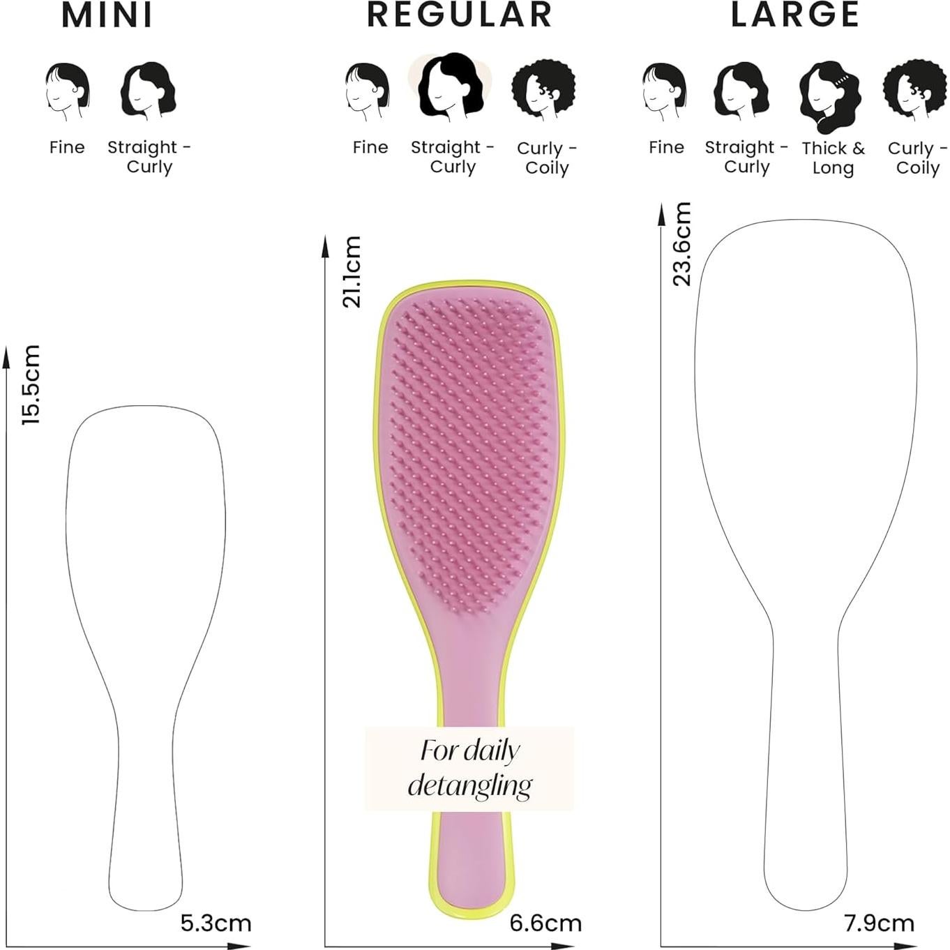 Desenredador de Cabello Tangle Teezer Definitivo Amarillo/Rosa