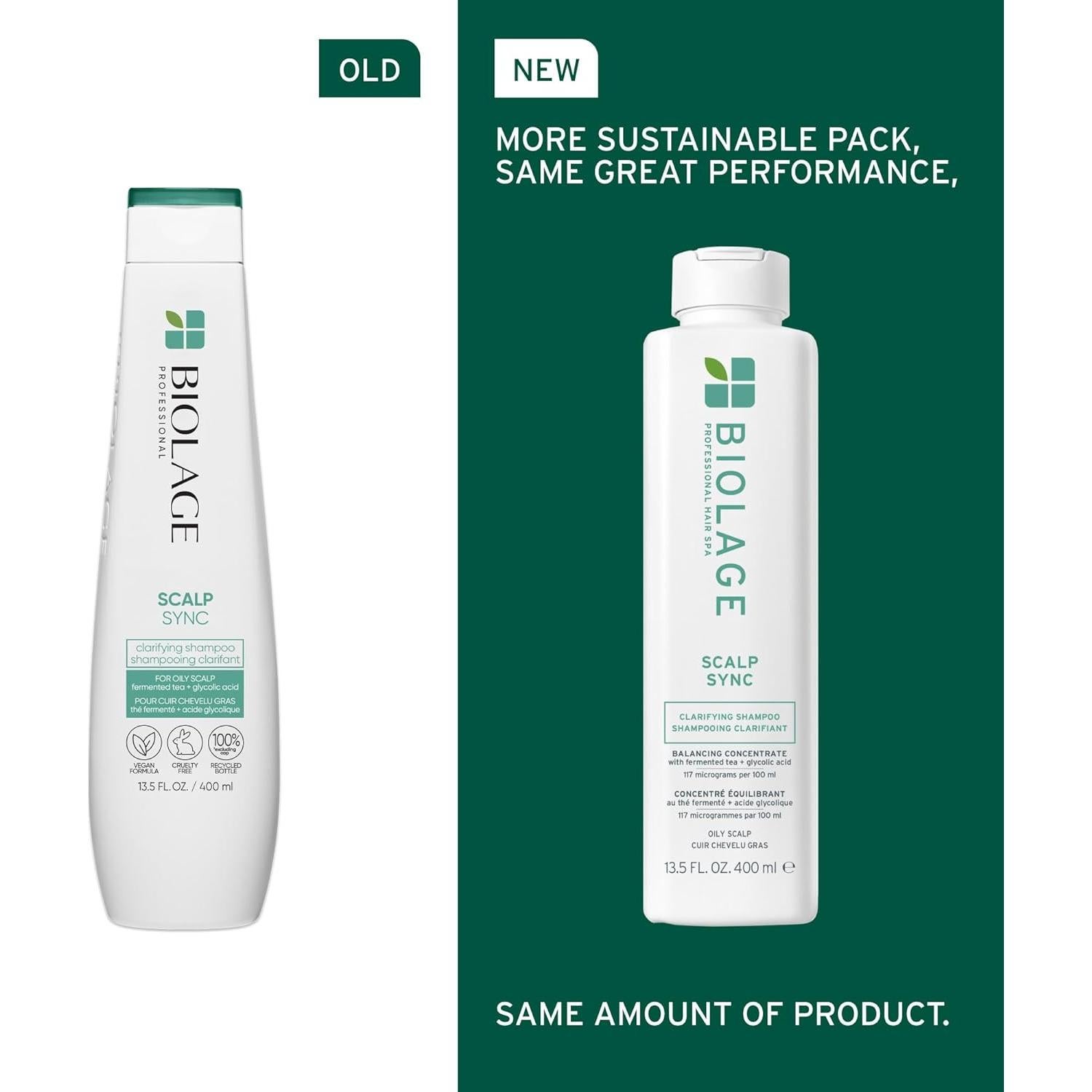 Champú Aclarador Biolage Scalp Sync 400 ml - Vegano y Sin Parabenos