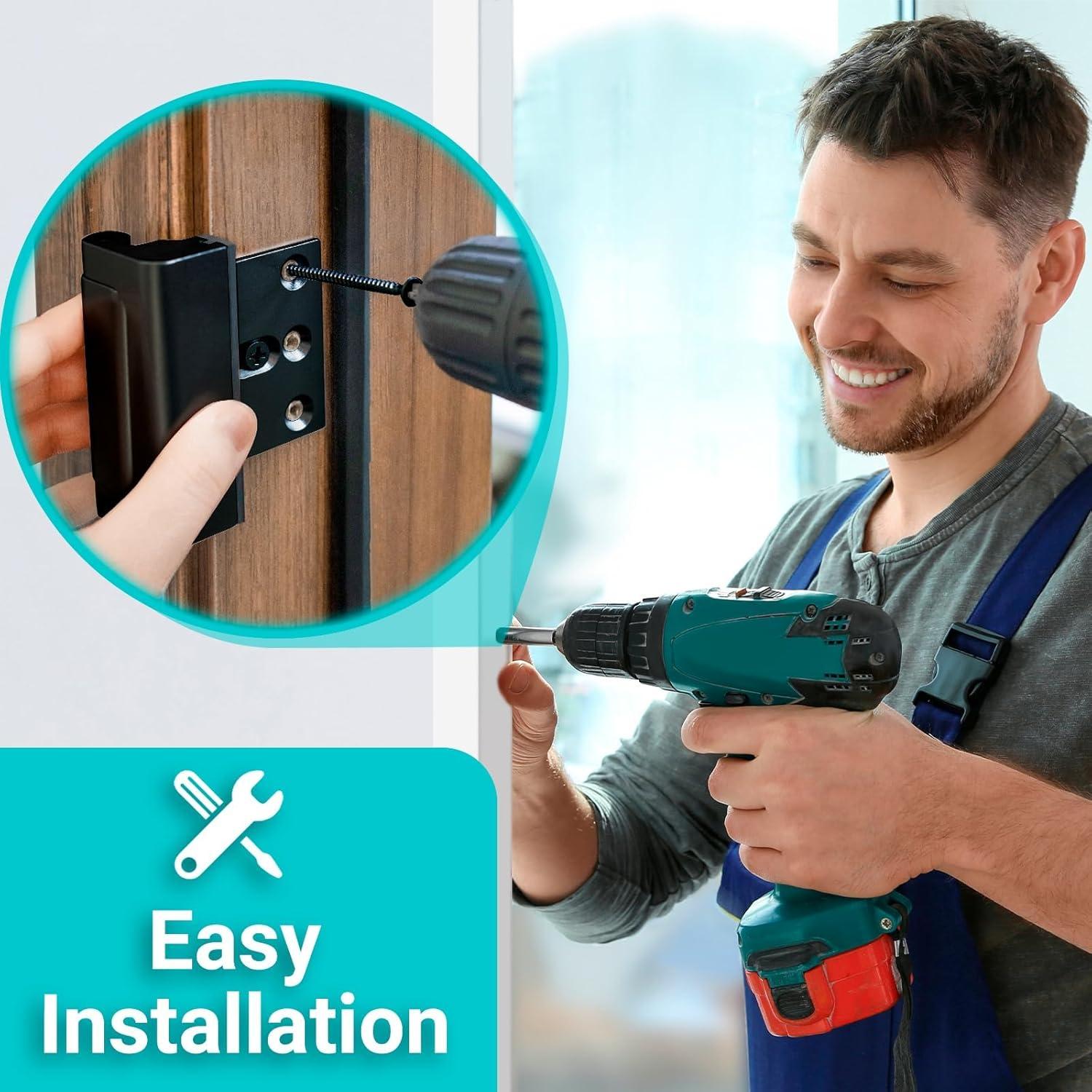 Cerradura de Seguridad CRANACH para Puerta Principal Negra