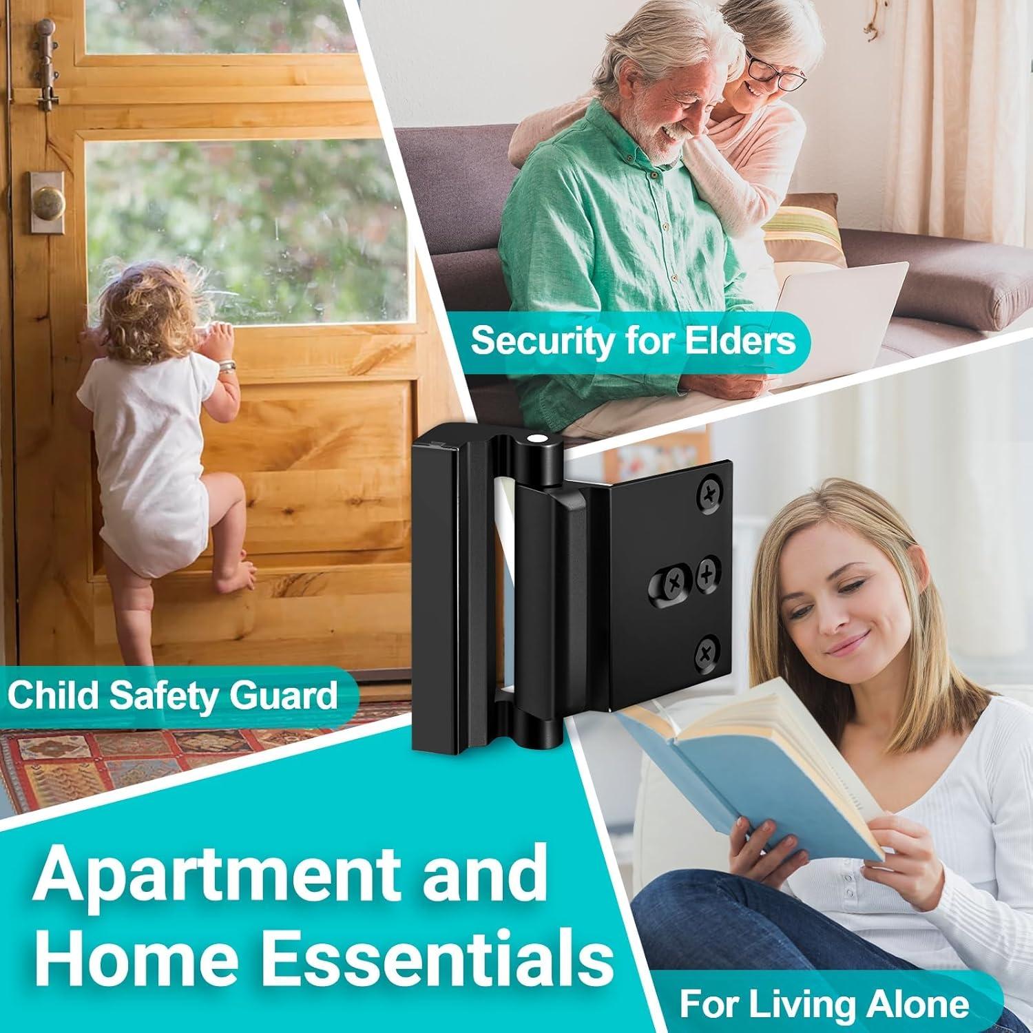 Cerradura de Seguridad CRANACH para Puerta Principal Negra