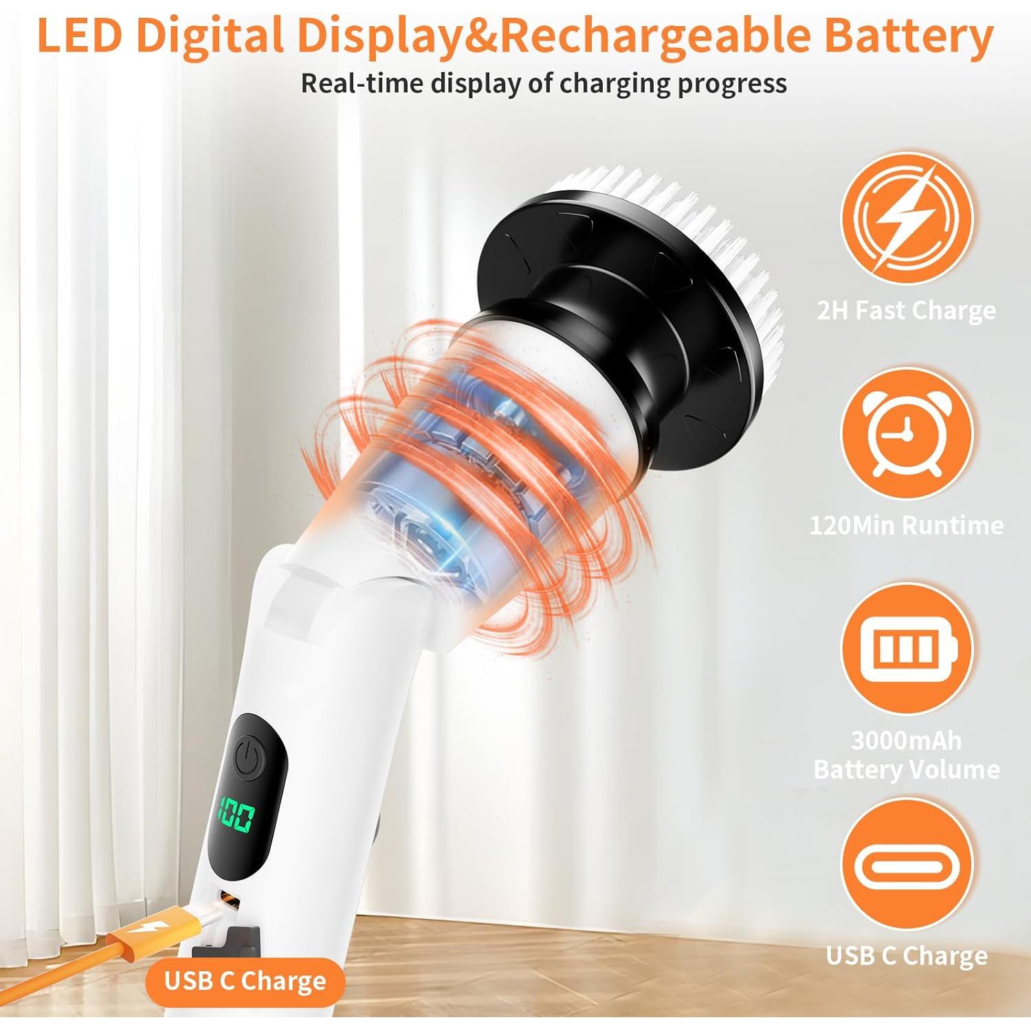 Cepillo de limpieza eléctrico MAILLUCK Q1 11 en 1 impermeable