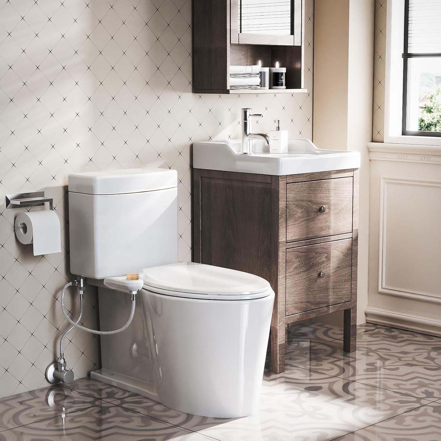 Accesorio de Bidet LEIVI A8808 Ultra Delgado con Doble Boquilla